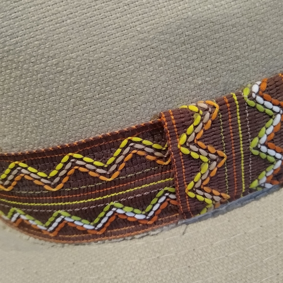 Vtg Duke Collection Tan cotton hat large  7 1/4-7 3/8 - Picture 3 of 8